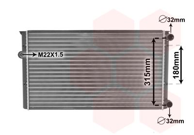 VAN WEZEL radiatorius, variklio aušinimas 58002105